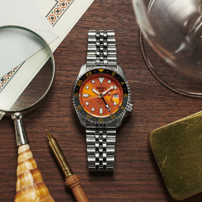 Seiko 5 Sports SSK005K1 Herrenuhr • Automatik GMT • LumiBrite Leuchtmasse