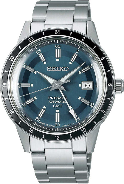 Seiko Presage SSK009J1 Uhr • Automatik GMT • Edelstahl
