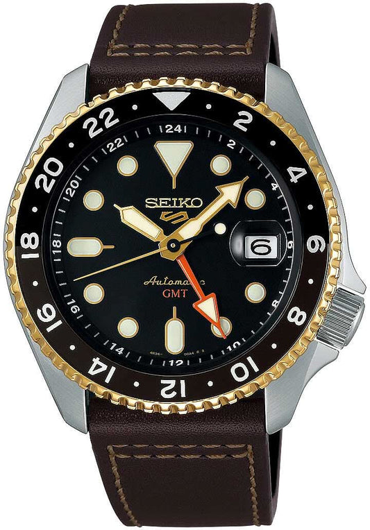 Seiko 5 Sports SSK036K1 Herrenuhr • Automatik GMT • Hardlexglas