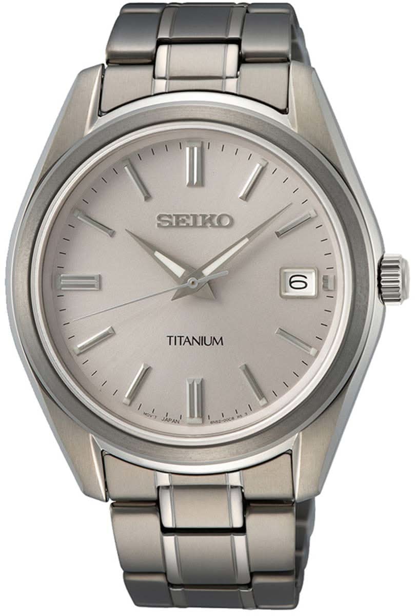 Seiko SUR369P1 Herrenuhr • Titan • Saphirglas