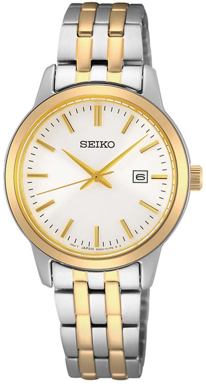 Seiko Essentials SUR410P1 Uhr • Saphirglas • Bicolor-Look