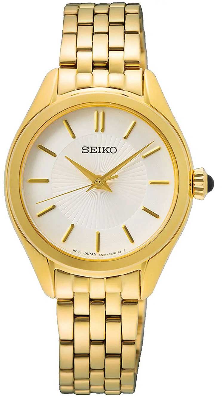 Seiko Klassik SUR538P1 Uhr • Saphirglas • Gold-Design