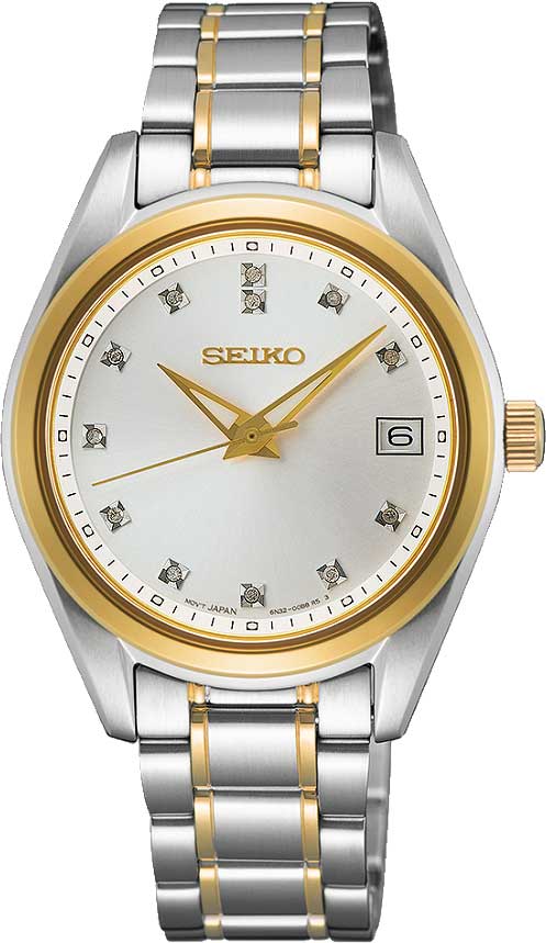 Seiko Klassik SUR582P1 Uhr • Saphirglas • Gold-Design