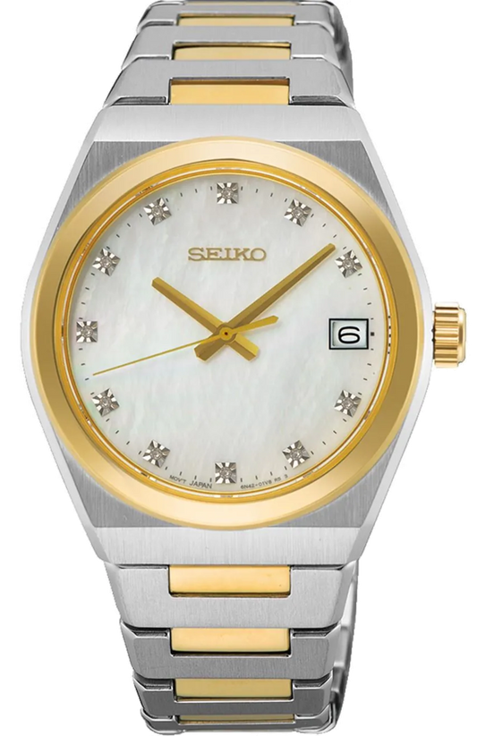 Seiko Klassik SUR604P1 Uhr • Saphirglas • Bicolor-Design