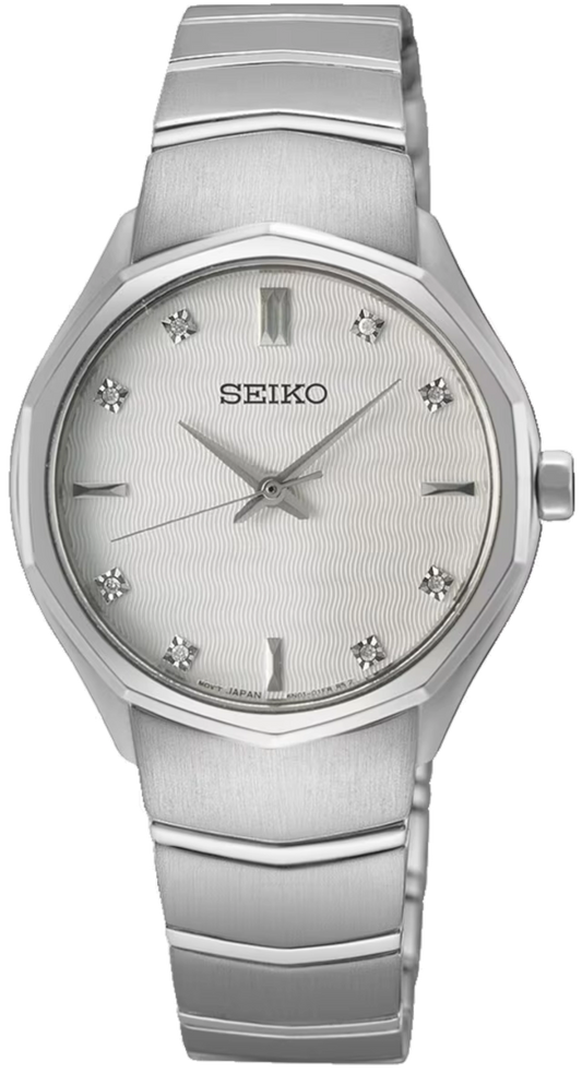 Seiko Essentials SUR615P1 Uhr • Blaues Zifferblatt • Edelstahl