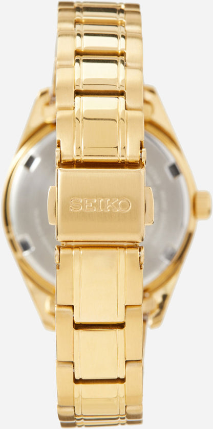 Seiko Essentials SUR632P1 Uhr • Edles Gold-Design • Hardlexglas