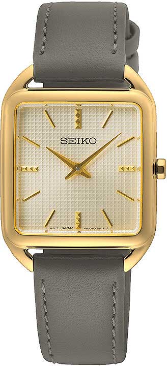 Seiko Essentials SWR090P1 Uhr • Gold-Optik • Klassik