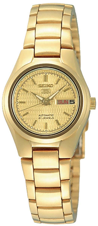 Seiko 5 SYMC18K1 Damenuhr • Automatik • Hardlexglas