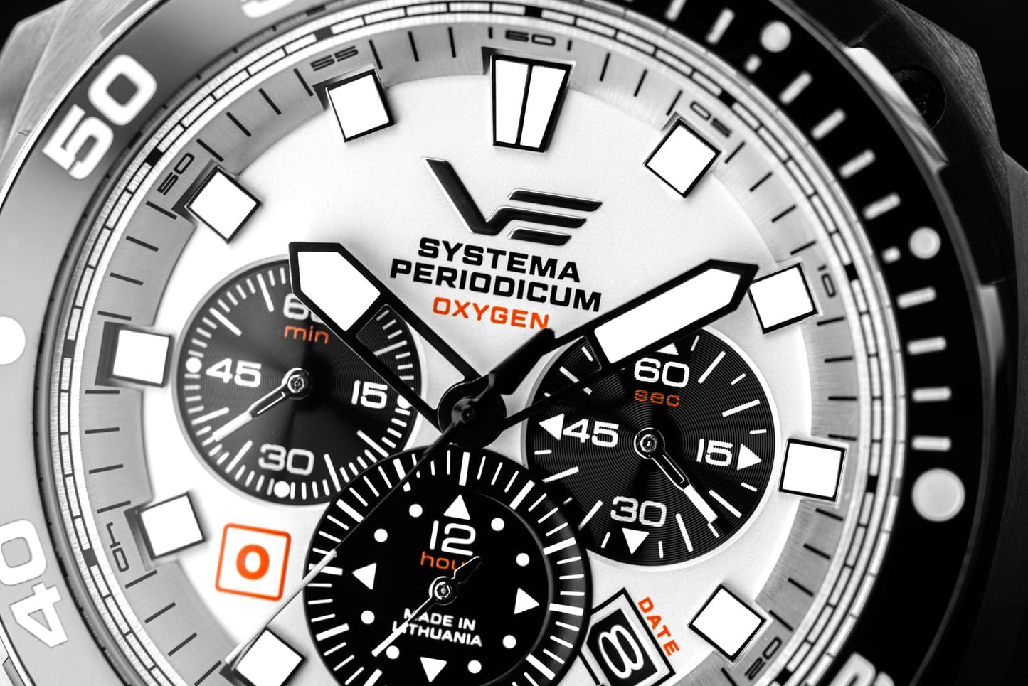 Vostok Europe Systema Periodicum VK67-650A722B Herren Uhr • Robuster Chronograph • 20 Bar Wasserdichtigkeit