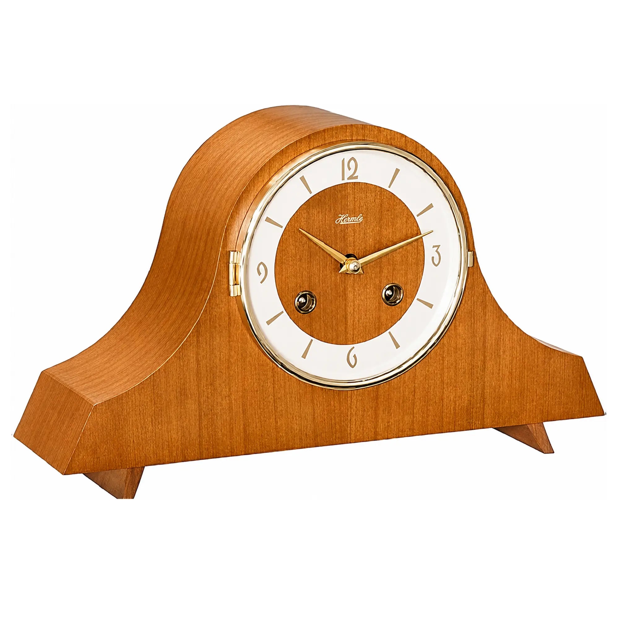 Hermle Tischuhr 19x31,5x11 cm Holz • 8-Tage Schlagwerk • Arabische Ziffern