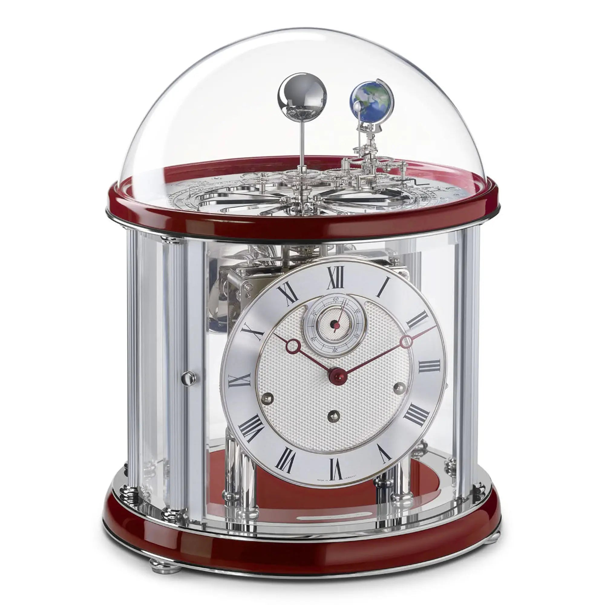Hermle Tischuhr 35x29 cm Metall • Astrologische Uhr • Westminster Schlagwerk