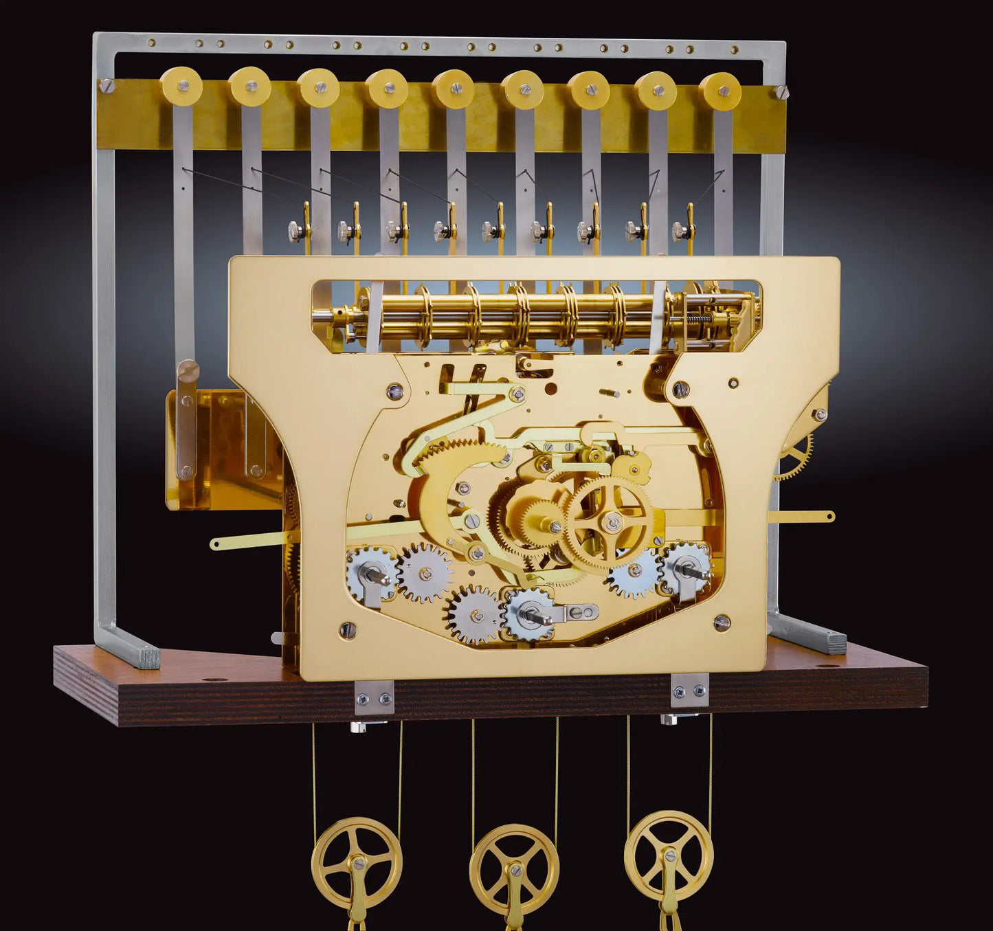 Hermle Standuhr 206x62x36 cm Holz • Triple Chime • Mondphase