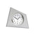 AMS F5175S Tischuhr Silber • Funkwerk • Mineralglas und Aluminiumfront