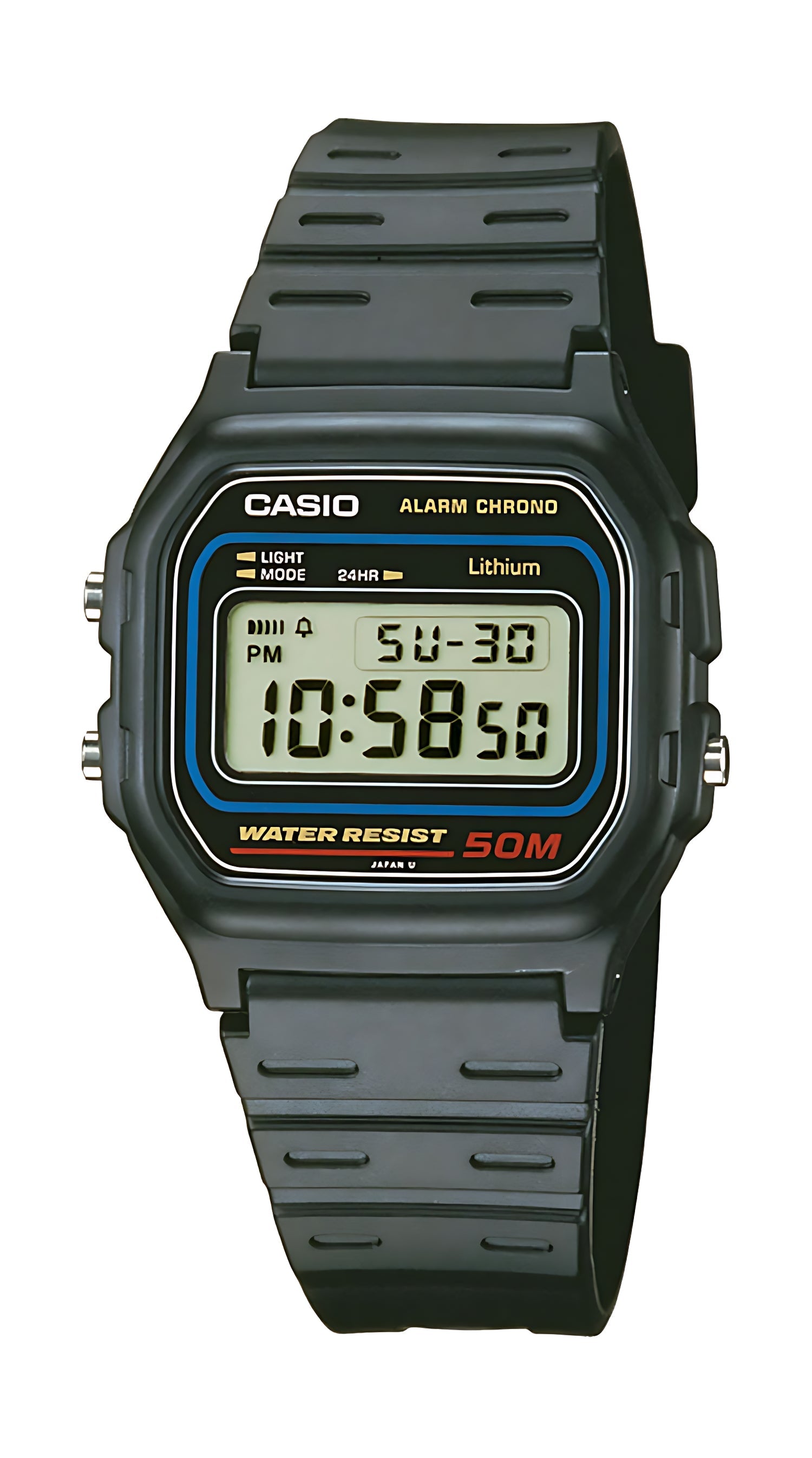 Casio Collection W-59-1VQES Uhr • 50m Wasserdicht • 7 Jahre Batterie