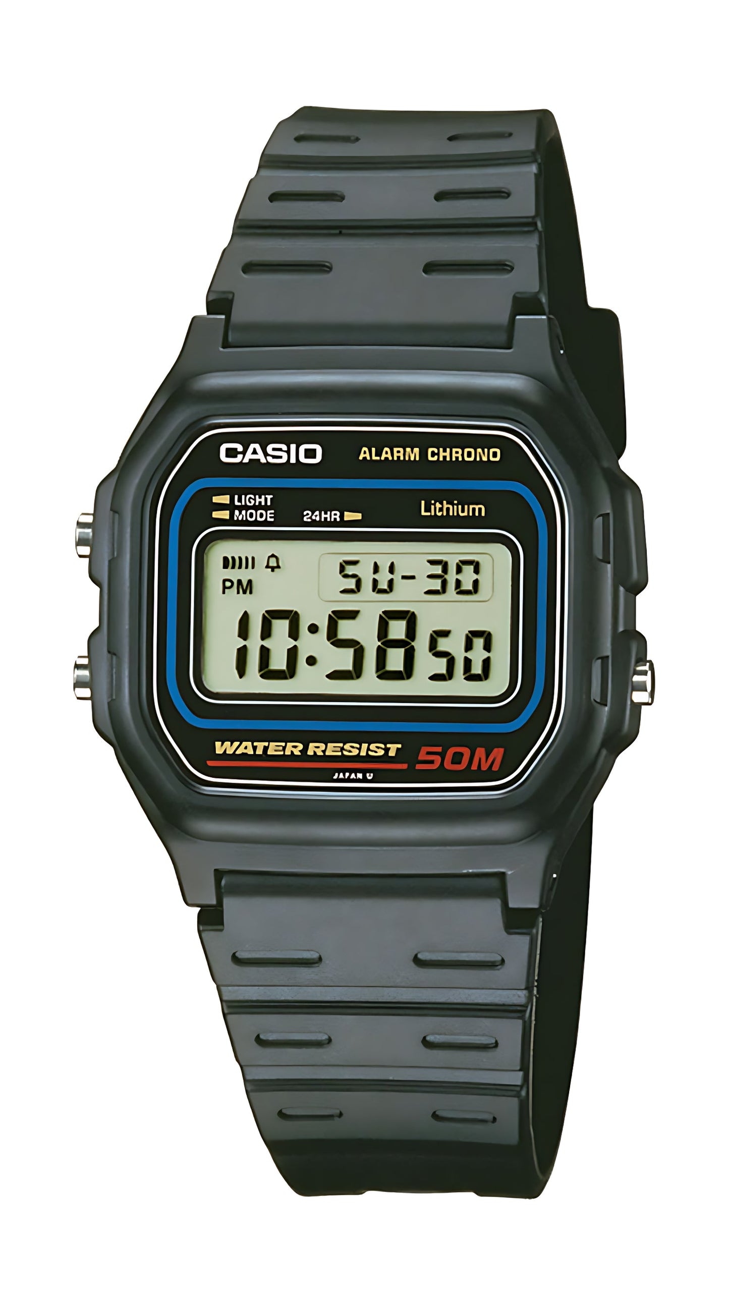 Casio Collection W-59-1VQES Uhr • 50m Wasserdicht • 7 Jahre Batterie