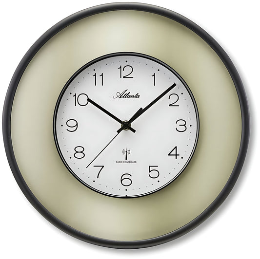 moderne Wanduhr Durchmesser: 34 cm - Atlanta Modell: 4540/9