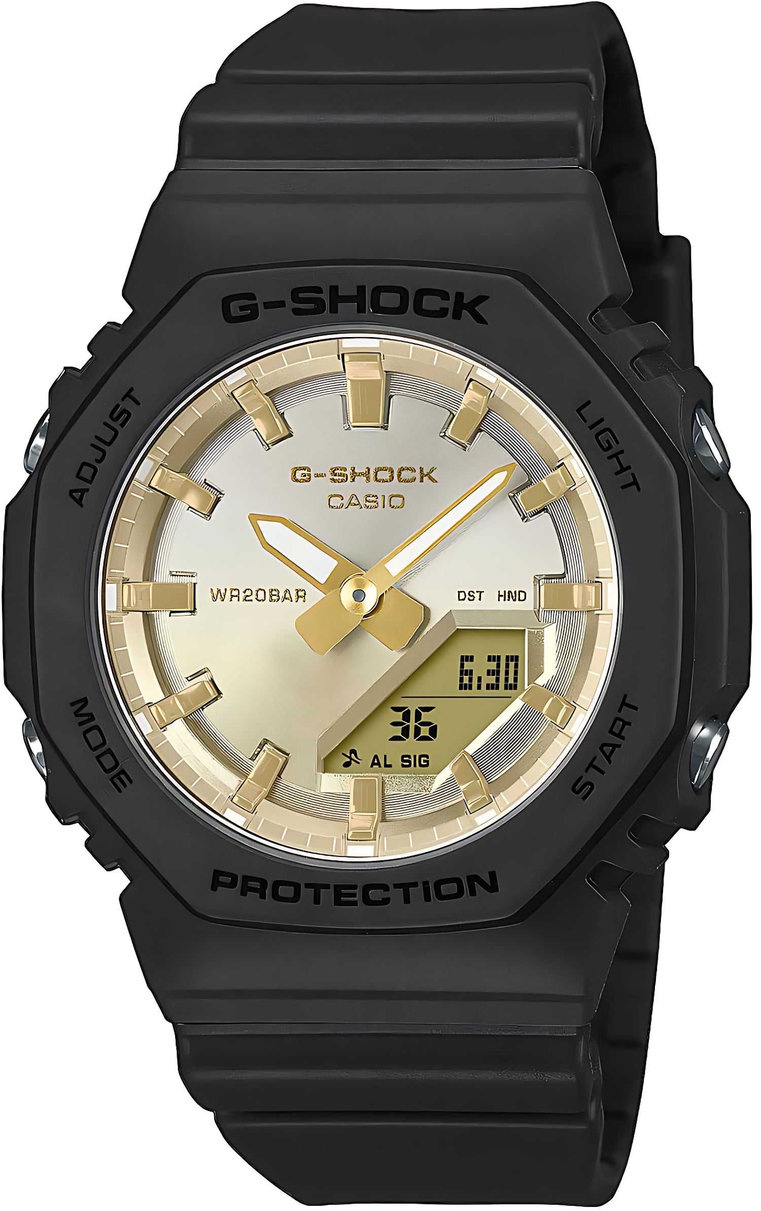 Casio G-Shock GMA-P2100SG-1AER Uhr • Carbon Core Guard • Schwarz & Gold
