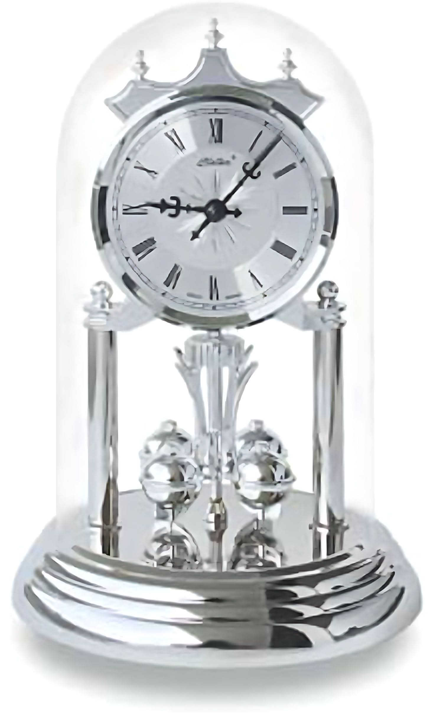 Haller Tischuhr 23x15 cm Metall • Elegantes Design • Westminster-Schlagwerk