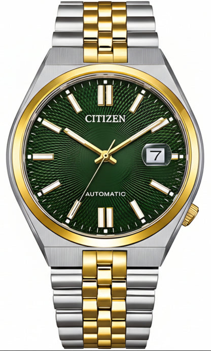 Citizen Mechanical NK0024-54X Uhr • 60h Gangreserve • Grünes Ziffernblatt