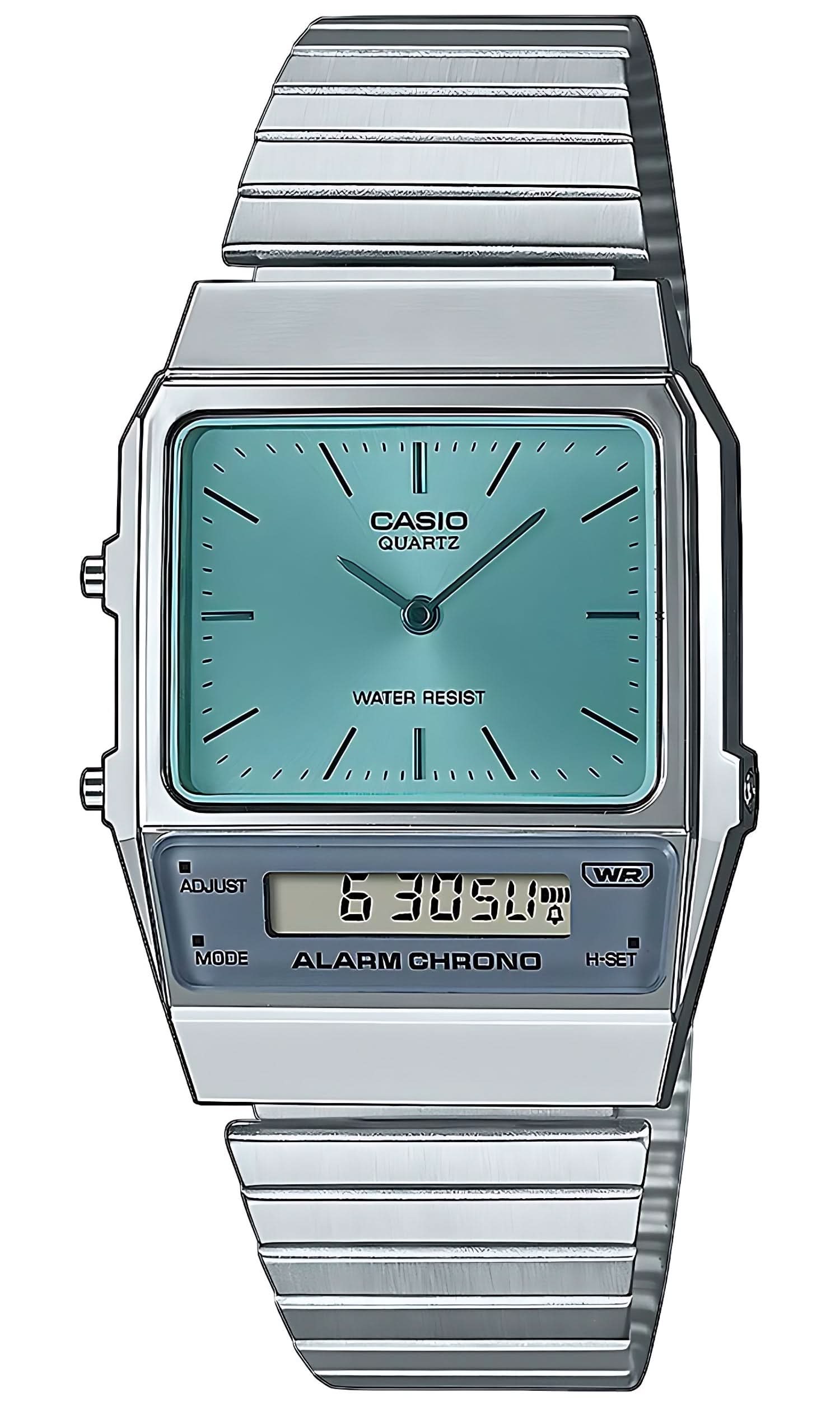Casio Vintage AQ-800EC-2AEF Uhr • Kultiges Retro-Design • Zweite Zeitzone