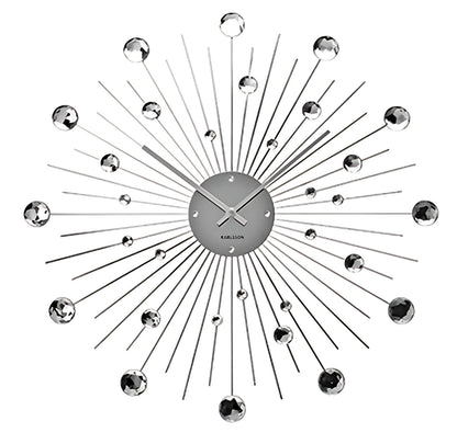 Karlsson Wanduhr 50 cm Ø Kunststoff • Modernes Design • Geräuschloses Quarzwerk