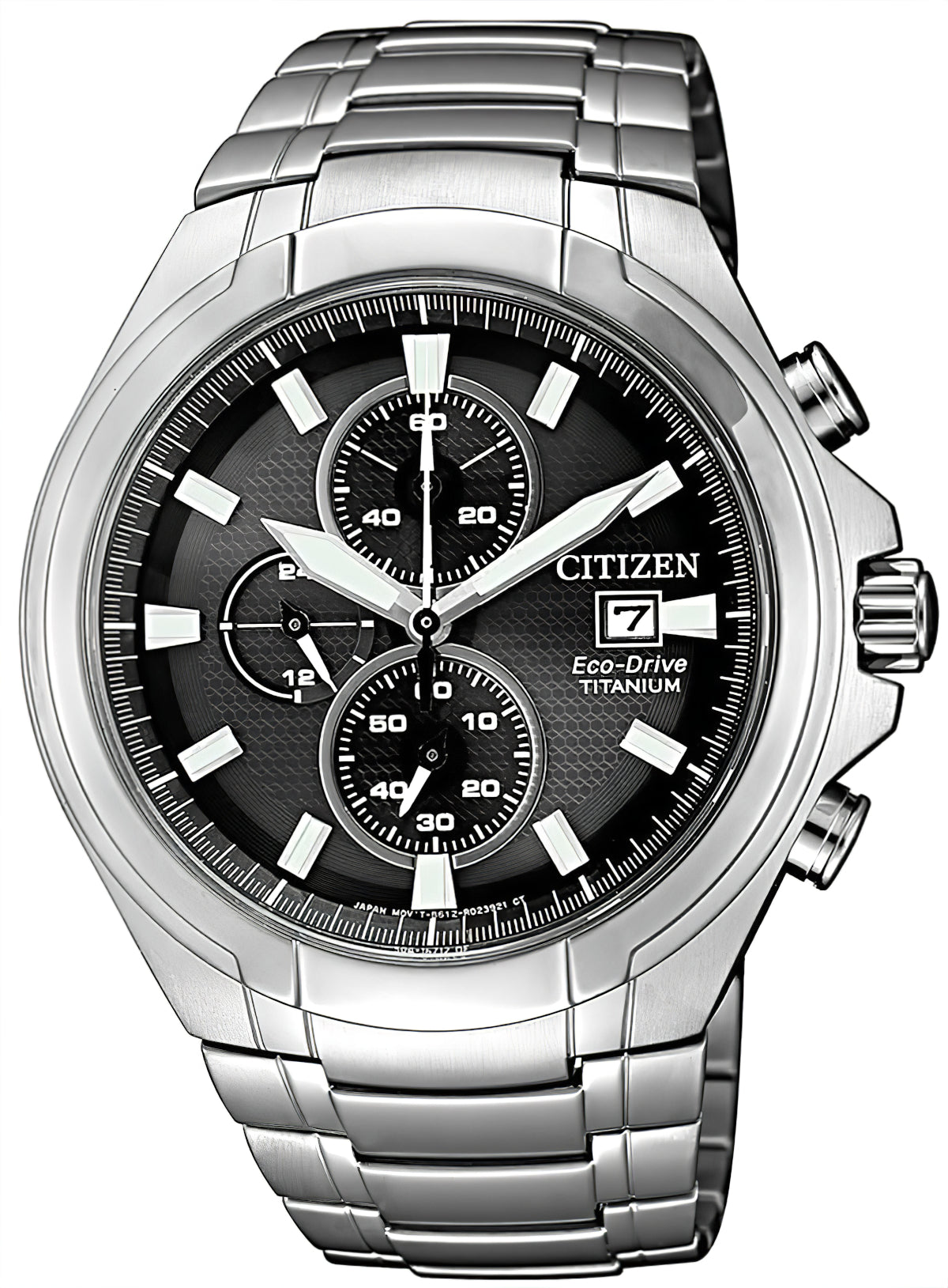 Citizen Herrenuhr mit Chronographen-Design, silberfarbenes Edelstahlband und Zifferblatt