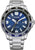 Citizen Herrenuhr mit Eco-Drive, blauem Zifferblatt und Edelstahlarmband, Sportdesign