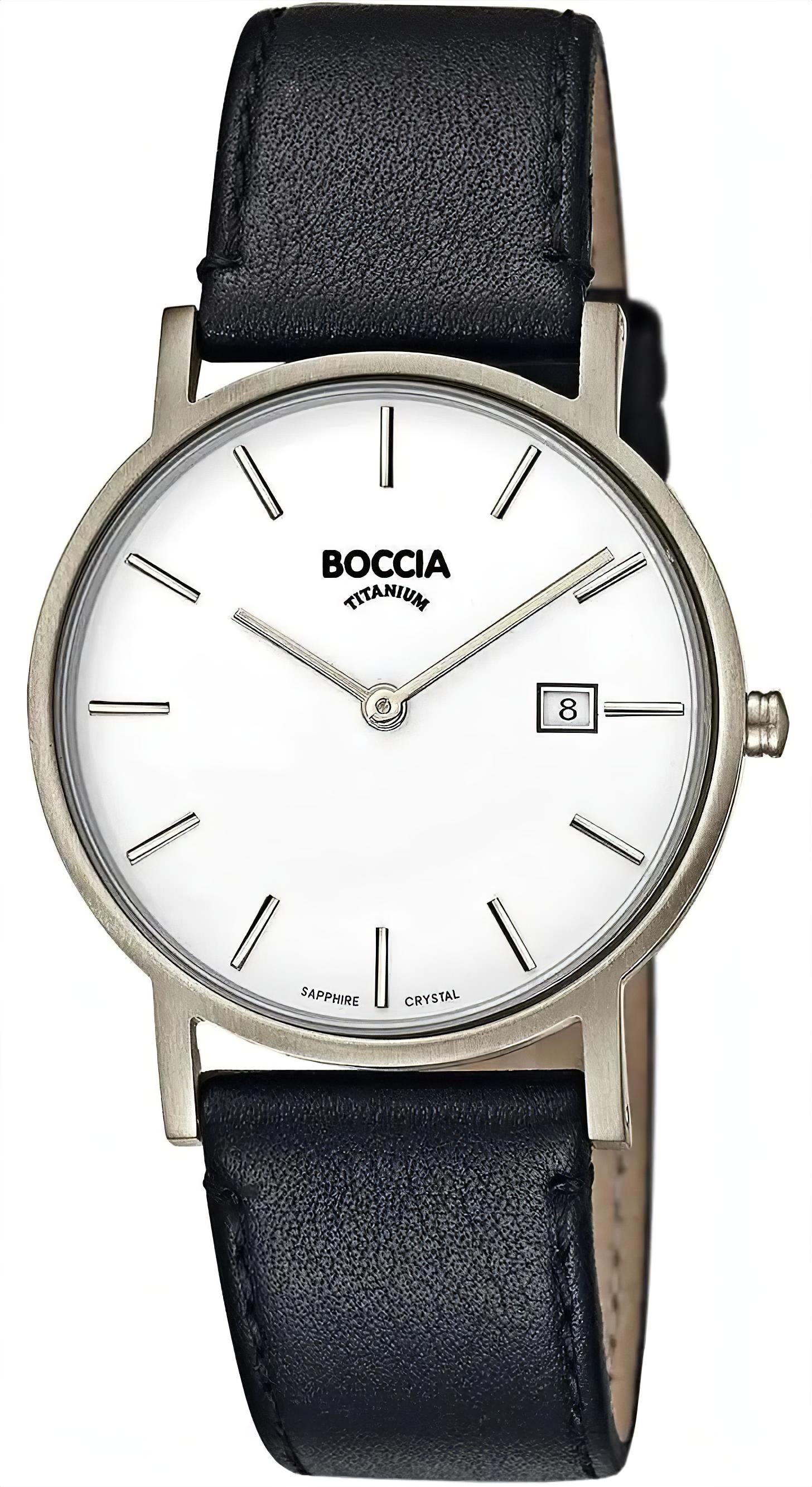 Boccia 3637-02 Herrenuhr • Reintitan • Saphirglas