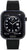 OPS! Smartwatch mit rundem Display und schwarzem Armband, UI mit Uhrzeit und Datum