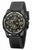 Herrenarmbanduhr Regent HL-8014 mit Chronograph, schwarzem Zifferblatt und Lederband