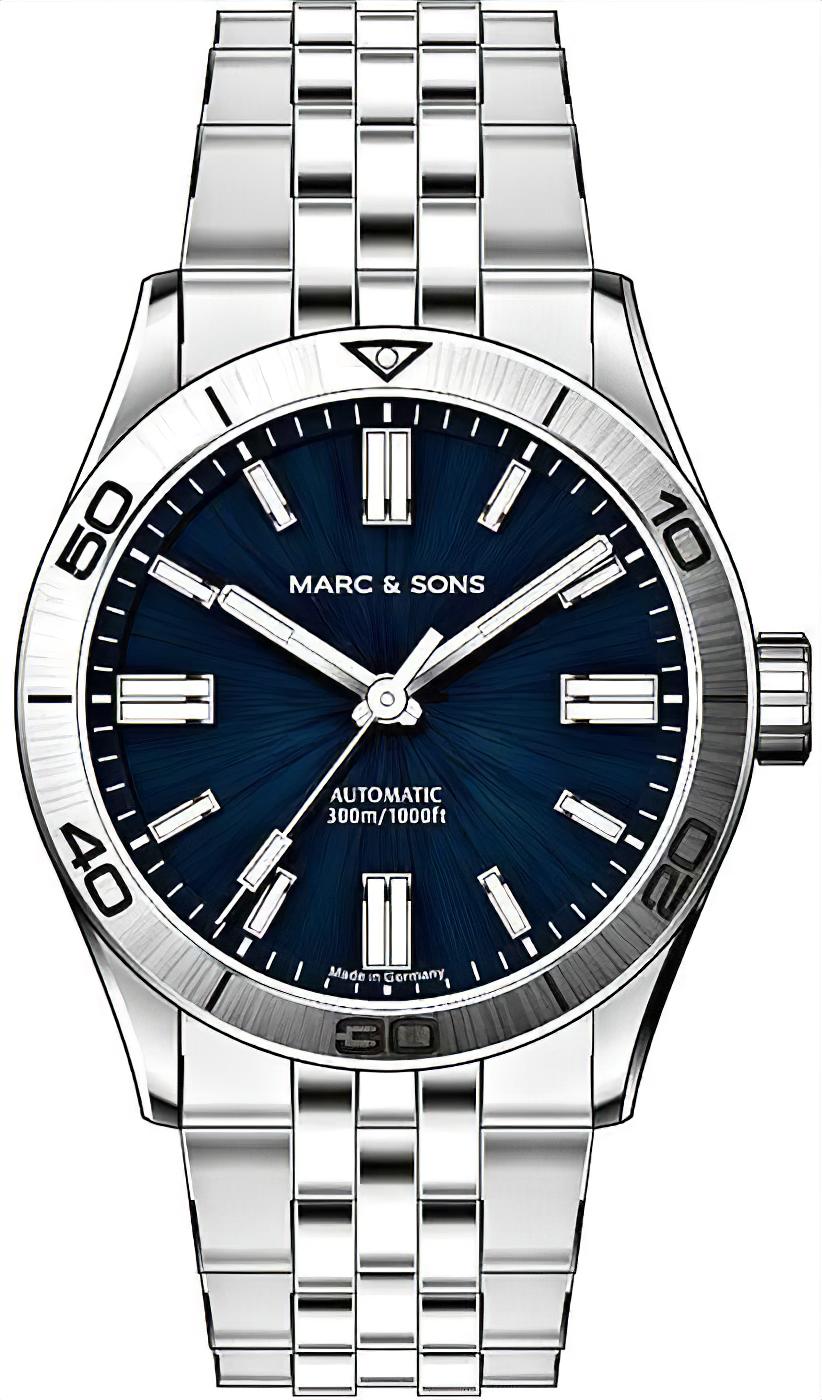 Marc and Sons Elegance MSD-048-2S Herrenuhr • ETA 2824-2 • Saphirglas