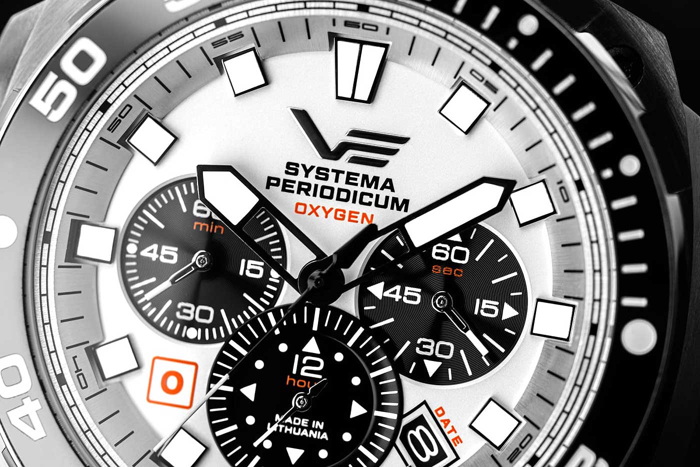 Vostok Europe Systema Periodicum VK67-650A722 Herren Uhr • Quarz Chronograph • 20 Bar Wasserdichtigkeit