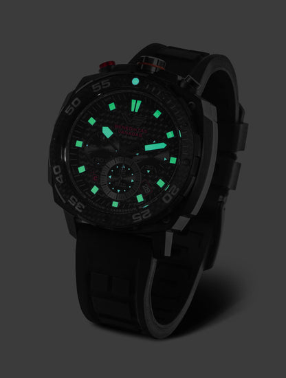 Vostok Europe Benediktas Vanagas Dakar VK67-650J740 Herren Uhr • Quarz Chronograph • Titan & Mineralglas