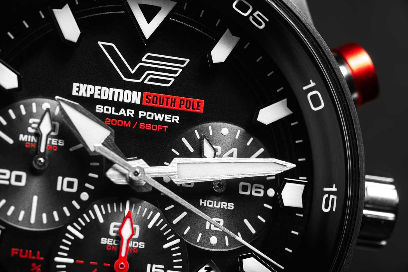 Vostok Europe Expedition South Pole VR42-592A761 Herren Uhr • Solar-Uhrwerk • 20 Bar Wasserdicht