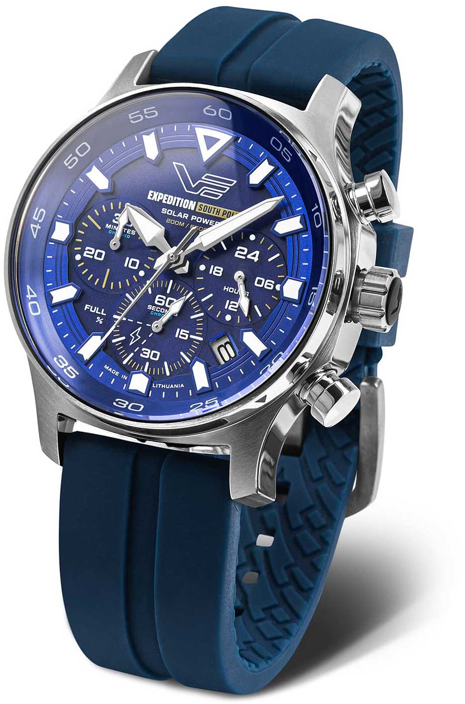 Vostok Europe Expedition South Pole VR42-592A762 Men's Watch • Solar Powered • K1 Safety Glass