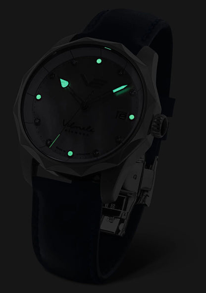 Vostok Europe Vilnele VS42-125A755 Damen Uhr • Solarwerk • Saphirglas • Diamantindex