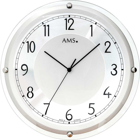 Wanduhr modern Gehäusedurchmesser 40 cm - AMS Modell: 5542