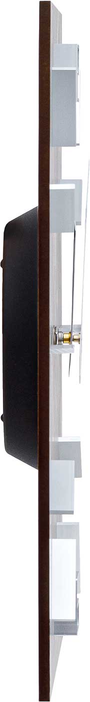 Wanduhr modern 34 cm x 34 cm x 4 cm - AMS Modell: 9593