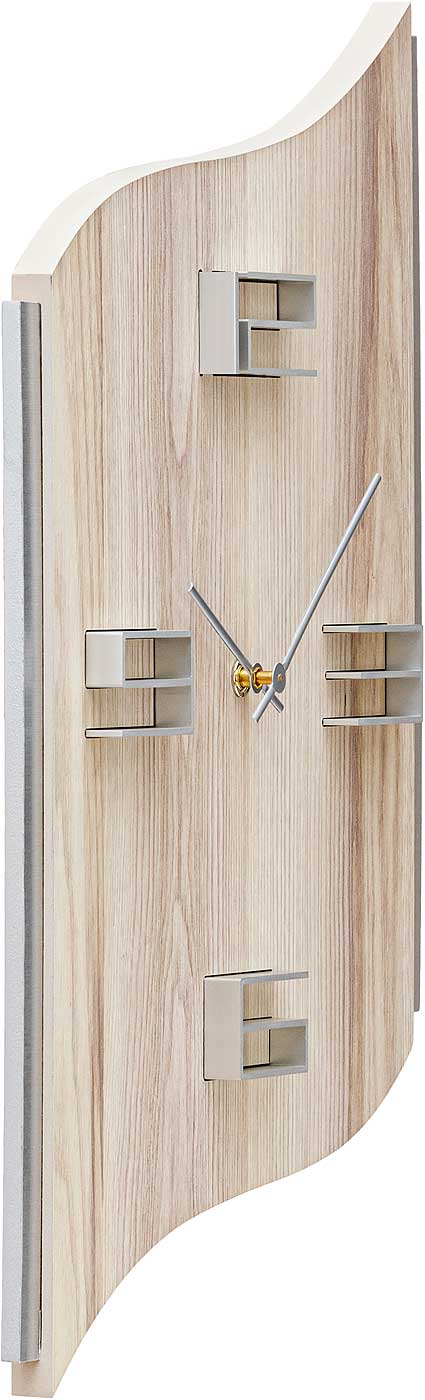 Wanduhr modern 27 x 40 x 4 cm - AMS Modell: 9613