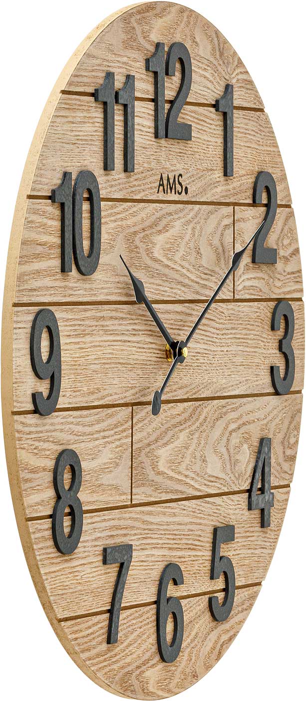 Wanduhren modern Gehäusedurchmesser 50 cm - AMS Modell: 9617