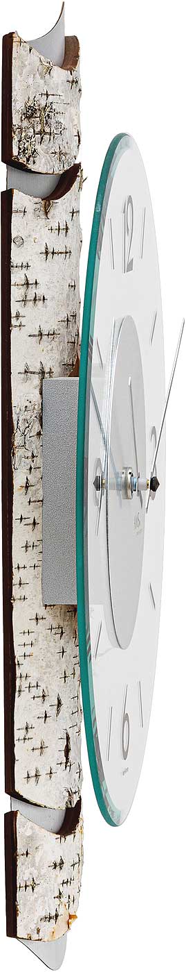 Wanduhr modern 27 x 39 x 6 cm - AMS Modell: 9624