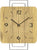 AMS Wanduhr 42x23x5 cm Holz • Präzises Quarz Uhrwerk • Modernes Design