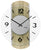 AMS Wall Clock 34x27 cm Wood, Aluminum • Modern Design • Precise Quartz Movement
