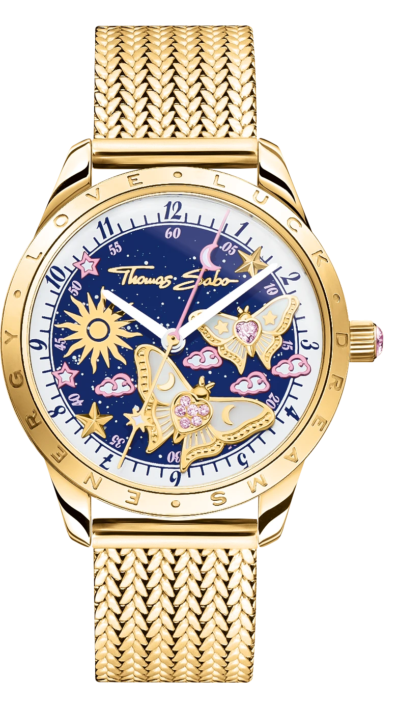 Thomas Sabo WA0429-291-207-22 Damen Uhr • Quarz • Saphirglas • Datumsanzeige