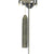 Wanduhr-Pendel mit dunkelgrauem Zylinder und langen Metallketten
