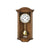 Wanduhr in Nussbaumoptik mit rundem Zifferblatt, Pendel und Holzgehäuse