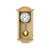 Eichen-Wanduhr mit rundem Zifferblatt, römischen Ziffern und Messingpendelgewicht