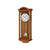AMS Regulator Wanduhr mit rundem Ziffernblatt im Kirschbaumgehäuse, Vorderansicht.