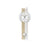 Wanduhr mit rundem Ziffernblatt und Pendelball, Sonoma-Holzoptik, silberne Details