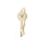 Wanduhr mit rundem Zifferblatt, goldfarbenem Messing/Alu-Rahmen und Pendel